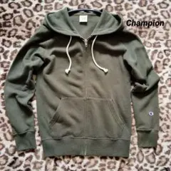 Champion オリーブ フルジップパーカー S