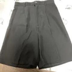 GU センタープレス　バミューダパンツ　ブラック M