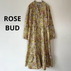 ROSE BUD ローズバッド レトロ 花柄 ボタニカル ワンピース リゾート