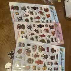 AIモンスターぷっくりシールセット 2種類計3枚