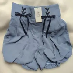 axes femme レースアップバルーンパンツ