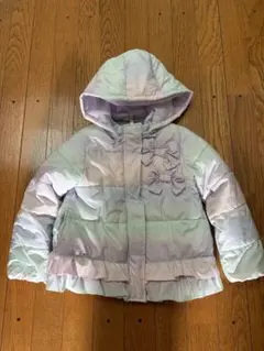 anyfam 虹色リボンダウンコート120