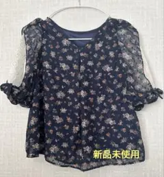 as know as 花柄ブラウス　五分丈