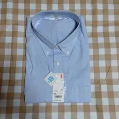 【新品】ユニクロ 半袖 3XL ドライ イージーケア チェック シャツ