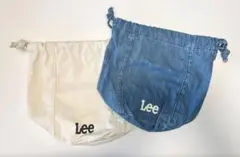 Lee DRAWSTRING BAG 【2色まとめ売り】巾着バッグ ポーチ