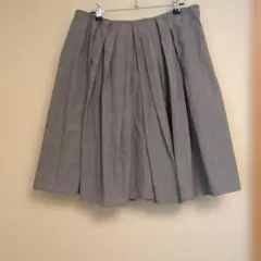 値下げ中　ポール・スミス　グレー チェック柄 フレアスカート ひざ丈　2XL