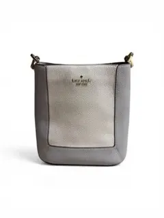 『Kate Spade 』グレー レザー ショルダーバッグ