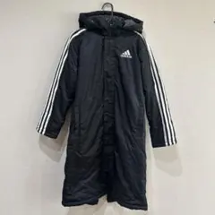 adidas アディダス ベンチコート　フード付き　キッズ　ジュニア　140㎝