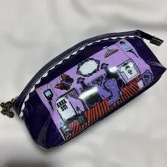 《未使用》アナスイ　ポーチ　お部屋柄　パープル　ラメ