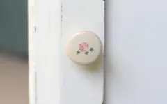 マニー ローズ　陶器　ノブM インテリア　花柄　日本製　新品