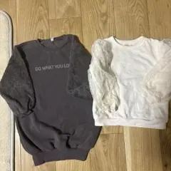 女の子　長袖トレーナー2点　110
