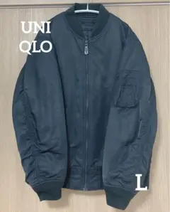 【UNIQLO】ユニクロ／MA-1／ブラック／L♪