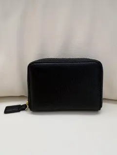 黒 二つ折り財布　コンパクト