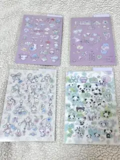 【新品未開封】中国作家 キラキラ　ステッカー　4点セット　dream core