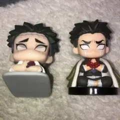 鬼滅の刃 悲鳴嶼行冥 おねむたん　＆　すわらせ隊2 フィギュア2体　美品