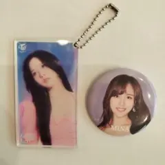 twice ミナ MINA ①アクリルキーホルダー ②缶バッジ