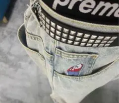 スタッズベルト メンズ　ブラック y2k sk8 スケーター