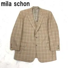 A7341 ミラショーン テーラードジャケット ウール系 ベージュ L相当