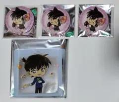 名探偵コナン Cake.jp ③ コースター 缶バッジ 新一 蘭