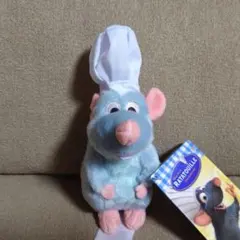 香港ディズニーランド　肩乗りレミー　ぬいぐるみ　　レミーの美味しいレストラン