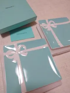 【未使用】Tiffany & Co. ブルーボウデザートプレート 2枚セットのサムネイル