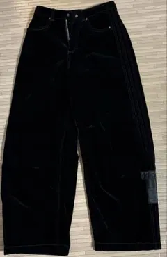 adidas デニムパンツ ワイド　黒