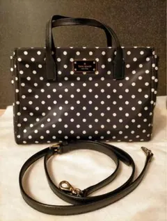 Kate Spade ドット柄 2way ハンドバッグ