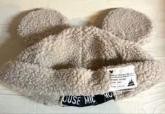 ディズニーリゾート　ミッキーマウス　ボア　キャップ　男女兼用　58cm