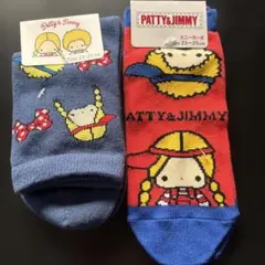 サンリオ　パティ＆ジミー　靴下　2足セット　新品　ソックス　キャラクターソックス