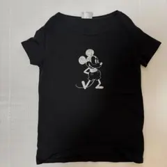 SISLEY Disney ミッキーマウス Tシャツ ブラック