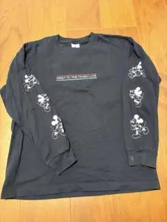 Disney ミッキーマウス 長袖Tシャツ ネイビー Sサイズのサムネイル