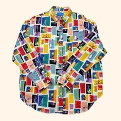 【東京ディズニーリゾート公式】モンスターズインク 総柄シャツ 長袖 ユニセックス