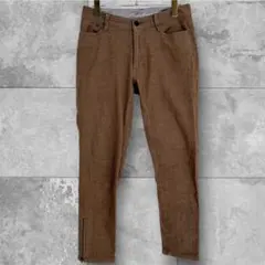 エディーバウアー　裾ジップデニムパンツ　ベージュブラウン　P4サイズ