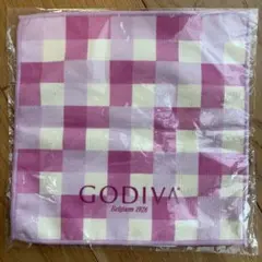GODIVA マイクロファイバー タオルハンカチ ピンク チェックのサムネイル