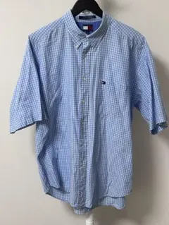 十*月様 トミーヒルフィガー　チェックシャツ　Y2K ビックシルエット　スケータ