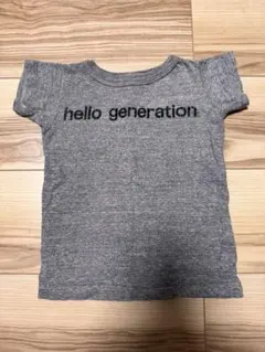 デニムダンガリー　Tシャツ　90cm 80cm グレーのサムネイル
