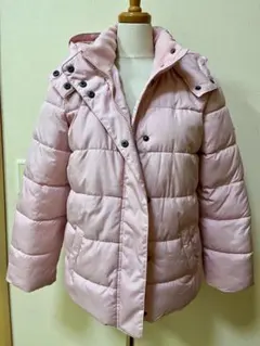 【美品】GAP ピンク　ダウンジャケット160 ピンク フード付き