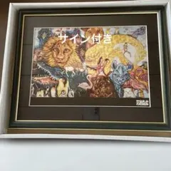SALE【F6号】ジミー大西（2000）手描き/表裏サイン有/油彩/アクリル/額