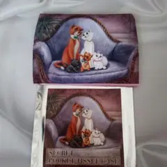 ディズニーストア　ポケットティッシュケース　おしゃれキャット
