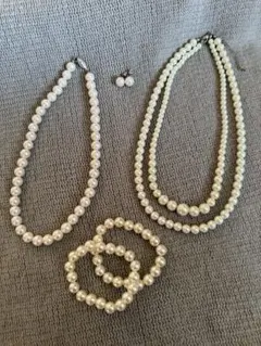 ‪‪❤︎‬パール ネックレス·ピアス·ブレスレットset‪‪❤︎‬