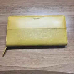 agnes b. 長財布 イエロー ラウンドファスナーのサムネイル