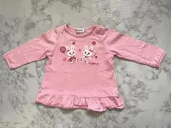 【ミキハウス 】ピンク 長袖Tシャツ80