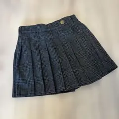 ラップスカートキュロット　130 チェック