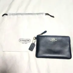 【未使用】COACH ＊ レザー ポーチ リストレット 小物入れ