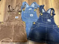 Lee サロペット　ジャンパースカート　オーバーオール　３点セット