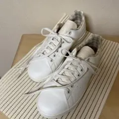 【ふらん様】美品 adidas スタンスミス スニーカー オフホワイト 24.5