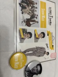 Snow Man 缶バッジ 2個セットシール