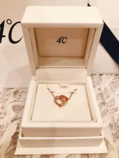 【ラッピング・保証書完備】4℃ ネックレス ピンクゴールド(ジュエリーケース付)