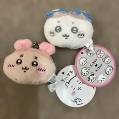 最終価格☆ちいかわ❣️リボン付きキャラクターぬいぐるみがま口、2個セット