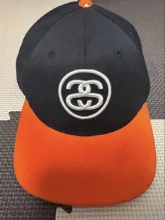 Stussy ベースボールキャップ ブラック オレンジのサムネイル